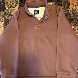 Warm, Beautiful Jeremiah and Sons Sherpa Lined Henley Pullover Size Men's XXL